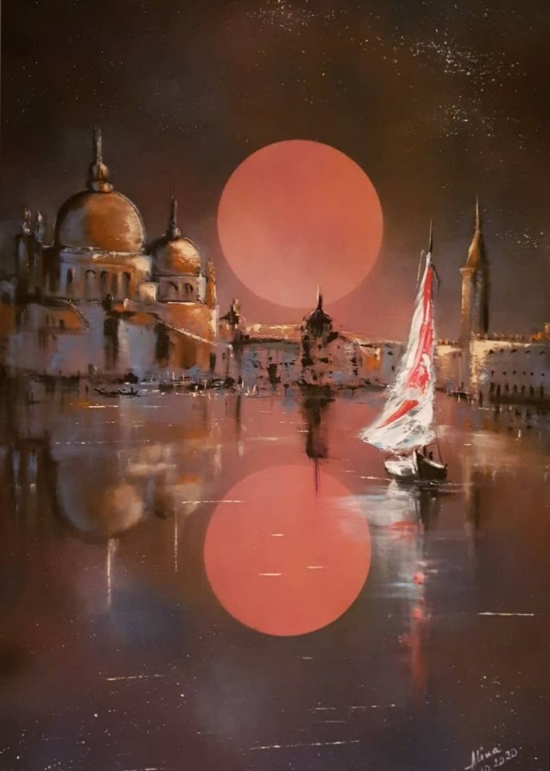 ArteDiAlina.com painting: Alone in Venice